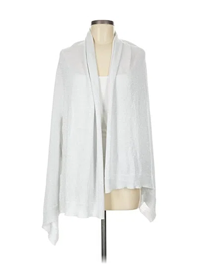 Pre-owned Talbots Cardigan Sweater In Silver