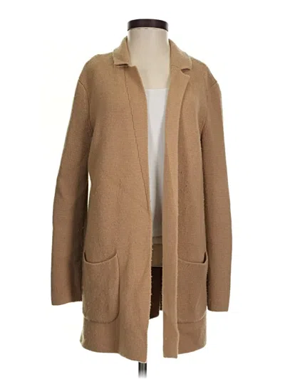 Pre-owned Talbots Cardigan Sweater In Tan