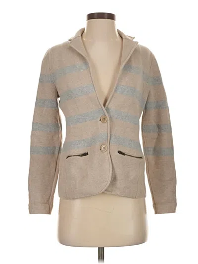 Pre-owned Talbots Cardigan Sweater In Tan