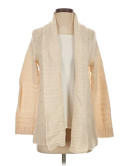 Pre-owned Talbots Cardigan Sweater In Tan