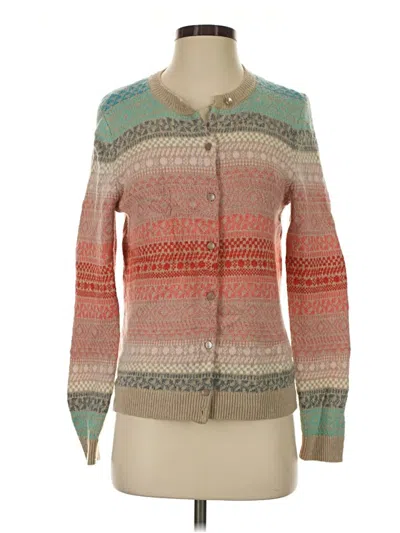 Pre-owned Talbots Cardigan Sweater In Tan