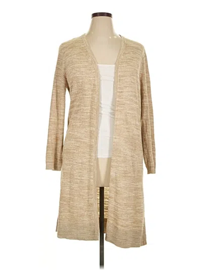 Pre-owned Talbots Cardigan Sweater In Tan