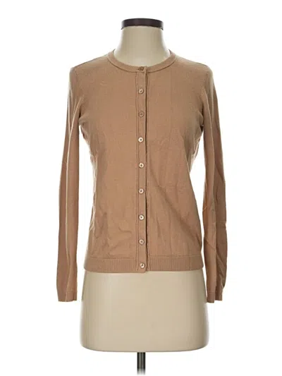 Pre-owned Talbots Cardigan Sweater In Tan