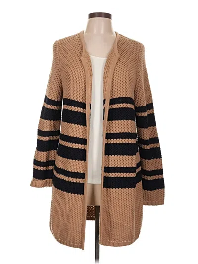Pre-owned Talbots Cardigan Sweater In Tan