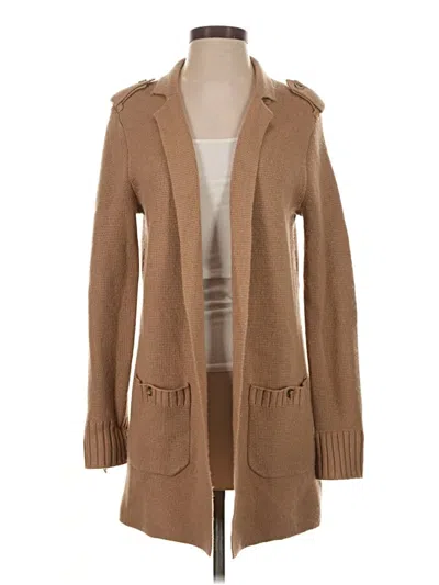 Pre-owned Talbots Cardigan Sweater In Tan