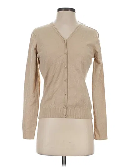 Pre-owned Talbots Cardigan Sweater In Tan