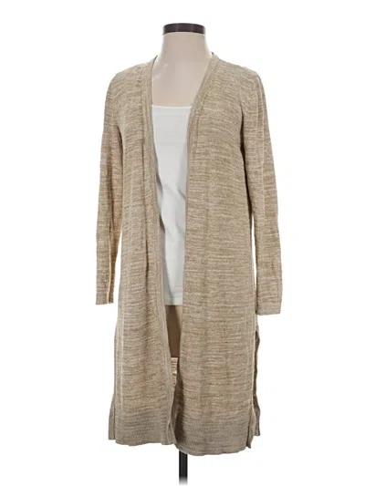 Pre-owned Talbots Cardigan Sweater In Tan