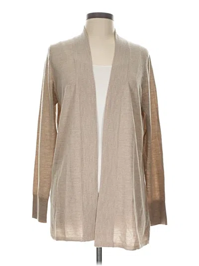 Pre-owned Talbots Cardigan Sweater In Tan