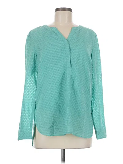 Pre-owned Talbots Cardigan Sweater In Teal