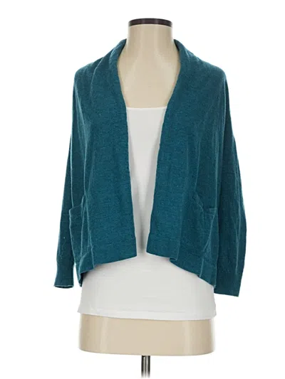 Pre-owned Talbots Cardigan Sweater In Teal