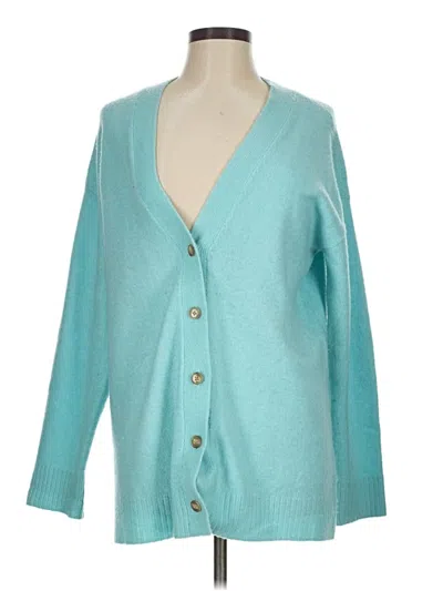 Pre-owned Talbots Cardigan Sweater In Teal