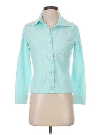Pre-owned Talbots Cardigan Sweater In Teal