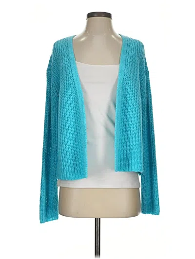 Pre-owned Talbots Cardigan Sweater In Teal