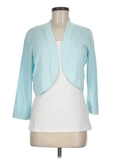 Pre-owned Talbots Cardigan Sweater In Teal