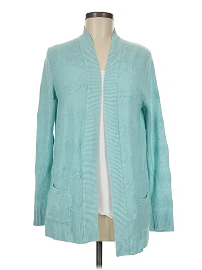 Pre-owned Talbots Cardigan Sweater In Teal