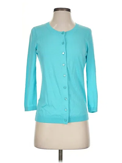 Pre-owned Talbots Cardigan Sweater In Teal