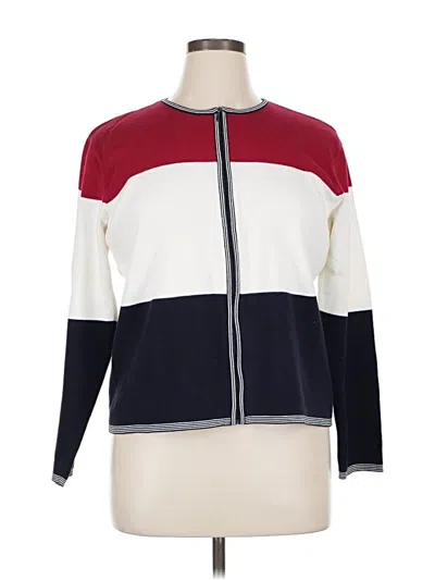 Pre-owned Talbots Cardigan Sweater In White