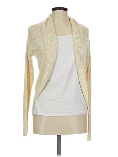 Pre-owned Talbots Cardigan Sweater In White
