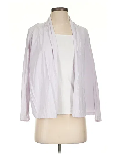 Pre-owned Talbots Cardigan Sweater In White