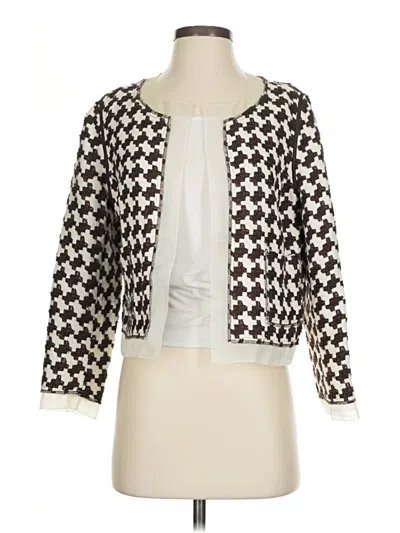 Pre-owned Talbots Cardigan Sweater In White