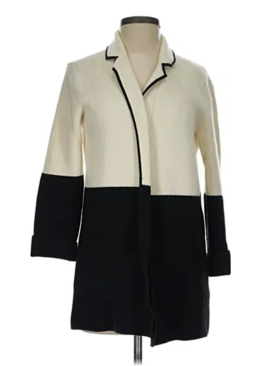 Pre-owned Talbots Cardigan Sweater In White