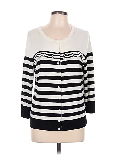 Talbots Cardigan Sweater In White