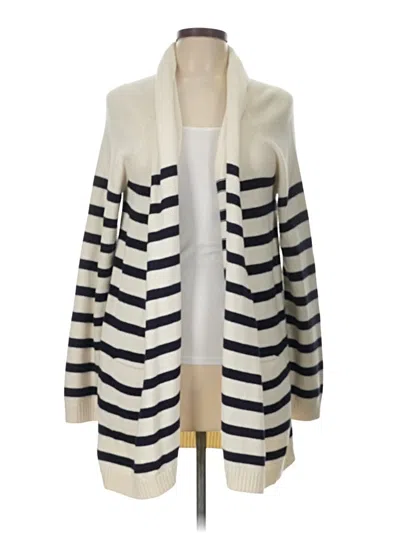 Pre-owned Talbots Cardigan Sweater In White