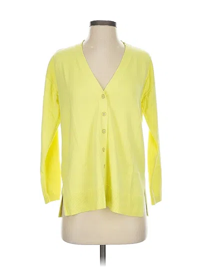 Pre-owned Talbots Cardigan Sweater In Yellow