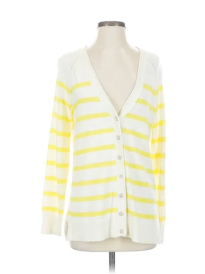 Pre-owned Talbots Cardigan Sweater In Yellow