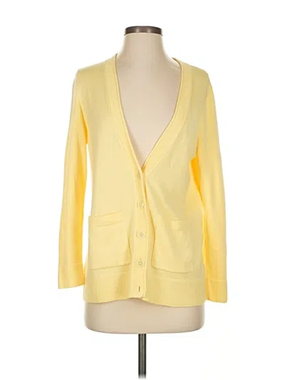 Pre-owned Talbots Cardigan Sweater In Yellow