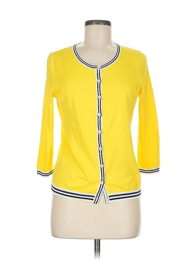 Pre-owned Talbots Cardigan Sweater In Yellow