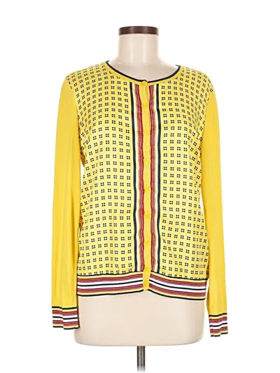 Pre-owned Talbots Cardigan Sweater In Yellow