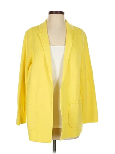 Pre-owned Talbots Cardigan Sweater In Yellow
