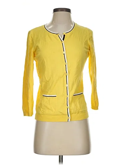 Pre-owned Talbots Cardigan Sweater In Yellow