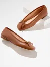Talbots Carrington Quilted Nappa Ballet Flats - Jasper - 10m  In Brown