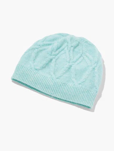 Talbots Cashmere Beanie - Dusty Ice Green - 001