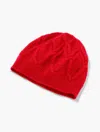 Talbots Cashmere Beanie - Red - 001