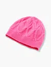 Talbots Cashmere Beanie - Stunning Pink - 001