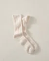 Talbots Cashmere Blend Cable Knit Socks - Fresh Cream - 001