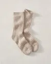 Talbots Cashmere Blend Ribbed Socks - Walnut Heather - 001