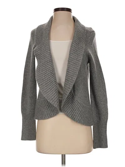 Pre-owned Talbots Cashmere Cardigan Sweater In Gray