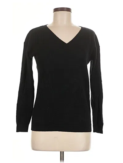 Pre-owned Talbots Cashmere Pullover Sweater In Black