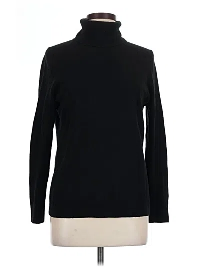 Pre-owned Talbots Cashmere Pullover Sweater In Black