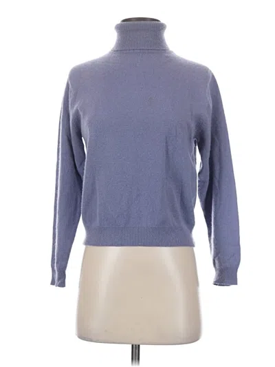 Pre-owned Talbots Cashmere Pullover Sweater In Blue