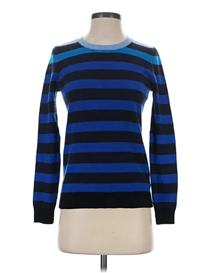 Pre-owned Talbots Cashmere Pullover Sweater In Blue