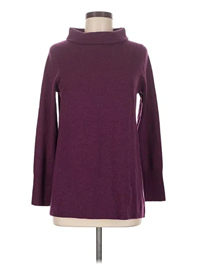 Pre-owned Talbots Cashmere Pullover Sweater In Burgundy