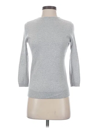 Pre-owned Talbots Cashmere Pullover Sweater In Gray