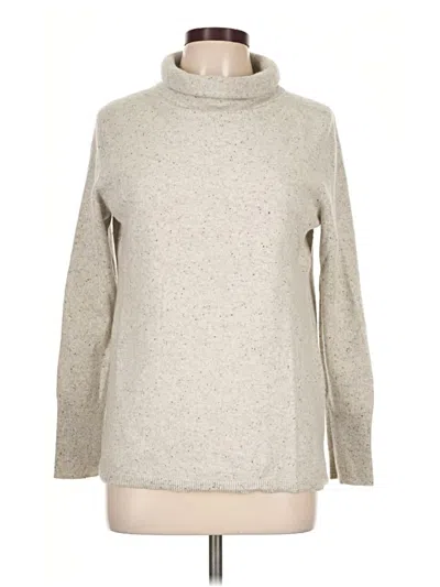 Pre-owned Talbots Cashmere Pullover Sweater In Gray
