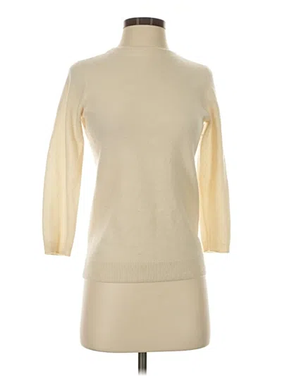 Pre-owned Talbots Cashmere Pullover Sweater In Ivory