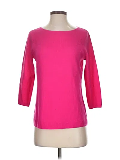 Pre-owned Talbots Cashmere Pullover Sweater In Pink